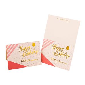 Tarjeta de feliz <span class=keywords><strong>cumpleaños</strong></span>, tienda de flores, tienda de panadería, tarjeta de felicitación, felicitaciones, tarjetas de felicitación con logotipo de lámina de oro personalizado - Product Image 6