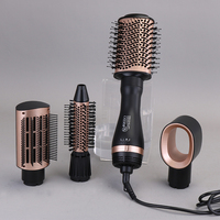 ENZO Multi Styler 4 en 1 Kit de peinado profesional DIY secador de pelo cepillo rizador de pelo peine de aire caliente para todo el cabello