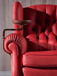 <span class=keywords><strong>Poltrona</strong></span> Wingback di lusso leggera sedia per il tempo libero classica americana del padrino 1919 sedia per sigari sedie per divani con fibbia a strappo - Product Image 5