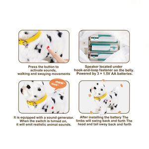 Chien en <span class=keywords><strong>peluche</strong></span> électrique HTL avec sac à dos de transport, jouet interactif pour enfants, qui marche et aboie, contrôle tactile - Product Image 2