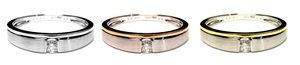 Bague de Fiançailles et de Mariage Classique en Or Blanc Massif 18 carats avec Diamants Véritables, Ensemble pour Couples, Cadeau Idéal, Directement de l'Usine Chinoise - Product Image 4