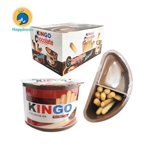Halal Candy <strong>Chocolate</strong> Biscuit Cup Soft <strong>Chocolate</strong> Jam <strong>Finger</strong> Biscuit - Product Image 1