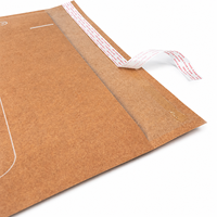Enveloppe à bulles en papier kraft imprimée sur mesure, auto-adhésive, rembourrée, avec logo personnalisé, taille adaptée pour l'expédition de colis e-commerce