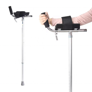 Bâtons de marche pour avant-bras pour adultes, mains libres, bâton de marche ergonomique réglable en alliage d'aluminium, alternative au bâton de marche pour les bras - Product Image 1