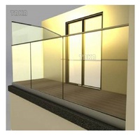 Matériau en aluminium personnalisable, Base de canal en U, système de quincaillerie de balustrade en verre pour balcon, escalier, terrasse, clôture, canal en U en aluminium