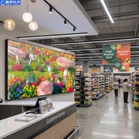 Écran LED d'affichage intérieur à pas fin P1.95, panneau mural vidéo LED HD pour studio