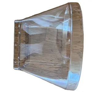zhmit factory pp plastic transparent hopper visual feeding loading system