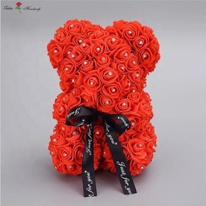 AI-076 Oso <span class=keywords><strong>de</strong></span> Peluche <span class=keywords><strong>de</strong></span> Flores <span class=keywords><strong>de</strong></span> Rosa Hecho a Mano con Diamantes, el Mejor Regalo <span class=keywords><strong>de</strong></span> <span class=keywords><strong>Boda</strong></span>, Oso <span class=keywords><strong>de</strong></span> Espuma <span class=keywords><strong>de</strong></span> Poliestireno Preservado, Múltiples Ocasiones: Halloween, Graduación, Pascua - Product Image 5