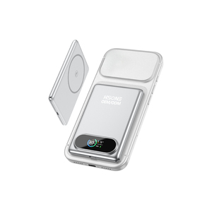 Banque d'alimentation magnétique en alliage d'aluminium LX27 avec écran LCD TFT, <span class=keywords><strong>chargeur</strong></span> sans fil rapide 15W avec aimant pour les utilisateurs soucieux de l'esthétique - Product Image 5