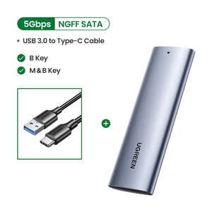 Ugreen boîtier Ssd <span class=keywords><strong>M</strong></span>.<span class=keywords><strong>2</strong></span> <span class=keywords><strong>Nvme</strong></span> boîtier Usb C Pcie M2 Ssd Caddy pour <span class=keywords><strong>Samsung</strong></span> <span class=keywords><strong>970</strong></span> <span class=keywords><strong>Evo</strong></span> Wd Type C 3.1 Gen2 <span class=keywords><strong>M</strong></span> + b <span class=keywords><strong>m</strong></span>-key Case Adapter - Product Image 1