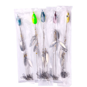 En gros Alabama Rig 22 cm 5 bras Tête <span class=keywords><strong>de</strong></span> jig métallique, montage <span class=keywords><strong>de</strong></span> pêche parapluie portable, leurre pour bar pour lac, rivière, ruisseau, eau douce - Product Image 3