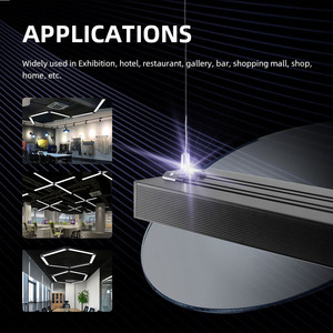 Siêu sáng tự làm lắp ráp hình dạng hình học luz lục giác nhà để xe dẫn ánh sáng cửa hàng - Product Image 2