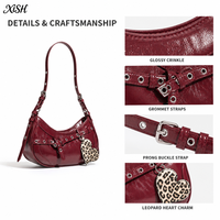 Sac Baguette en PU pour Femme, Tendance Y2K, Sac à Main Porté Épaule ou Sous le Bras, Idéal pour Boutiques et Magasins de Mode