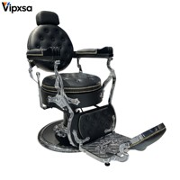 Fauteuil de Barbier Inclinable Rose Moderne avec Relevage Hydraulique et Repose-tête Rotatif pour Salon de Coiffure