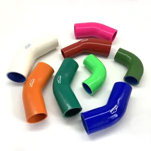 Fuel Resistant 60mm Automotive Elbow Silicone Hose With Fluorosilicone Inner Layer Silicone Hose
