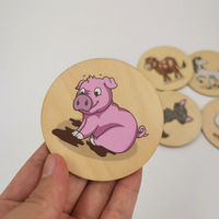 Disques en bois ronds personnalisés imprimés pour cadeaux artisanaux de mariage