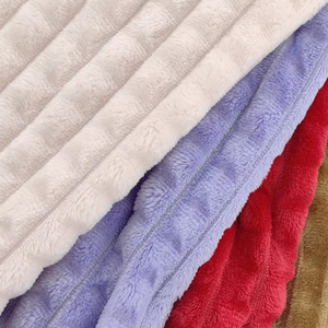 <span class=keywords><strong>Double</strong></span> face 100% polyester flanelle <span class=keywords><strong>polaire</strong></span> peluche automne hiver épaissie corail tissu <span class=keywords><strong>polaire</strong></span> pour les filles pour couvertures rideaux - Product Image 1