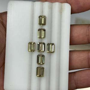 Excelente corte Piedra preciosa natural Corte Esmeralda suelto Calibrado Cambio de color natural Diáspora turca - Product Image 6