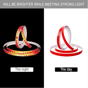 Longtai xe băng phản quang phản xạ Băng bảo vệ Dải phim tự động xe máy xe đạp bánh xe Sticker đi xe đạp cảnh báo an toàn - Product Image 4