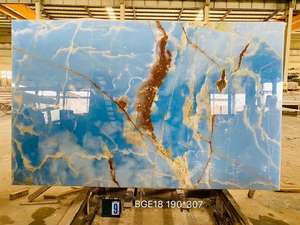 عالية الجودة الحجر الطبيعي مصقول الأزرق الجزع الفاخرة الداخلية الديكور اليشم حجر ألواح عقيق - Product Image 5