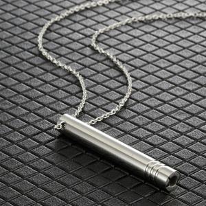 Collar Deportivo Antideslustre de Oro 18K con Colgante de Acero Inoxidable Genuino, Collar con Silbato de Respiración para Mujeres, Hombres y Niñas - Product Image 4