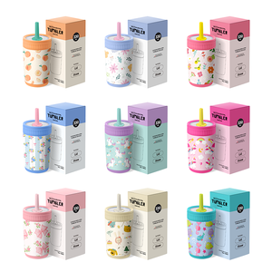 Vaso de agua de acero inoxidable de doble pared de gran capacidad para niños sin BPA con <span class=keywords><strong>precio</strong></span> al por mayor - Product Image 5