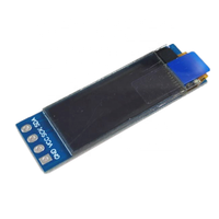 Modul OLED 0.91 inci 0.91 "putih/biru OLED 128X32 modul peraga LED LCD OLED 0.91" "berkomunikasi IIC