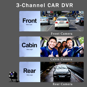 Chất Lượng Cao Đầy Đủ HD 1080P 3 Ống Kính Máy Ảnh Dashcam Wifi Xe DVR 3 Trong 1 Phía Trước Và Trở Lại Dash Cam Máy Ảnh Cho Xe G-Cảm Biến - Product Image 3