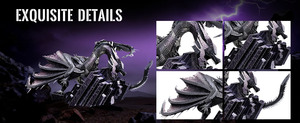 Rompecabezas Metálico 3D Piececool HP468-RK Dragón Oscuro sobre Ruinas, Juguete de Dragón Metálico, Kit de Modelo para Armar para Adultos y Niños - Product Image 6