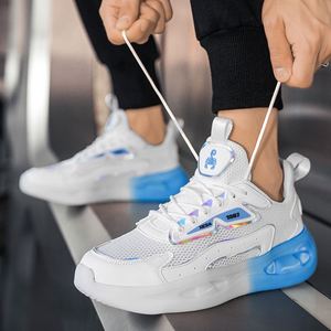 Chaussures de course athlétiques légères et sportives avec amorti, empeigne en maille antidérapante, fermeture à enfiler, pour hommes et femmes, toutes saisons - Product Image 3
