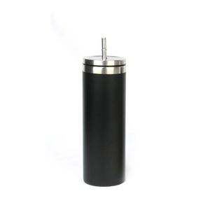 แก้วสแตนเลสทรงตรงขนาด 20 ออนซ์ ไม่มีลาย พร้อมหลอดดูด - Product Image 6
