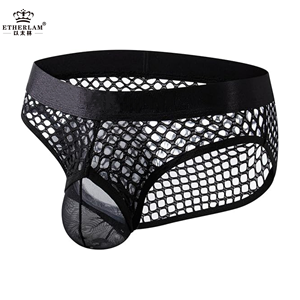 Qingya alta qualità da <span class=keywords><strong>uomo</strong></span> in seta di ghiaccio trasparente perizoma intimo Sexy a vita bassa da <span class=keywords><strong>uomo</strong></span> - Product Image 4