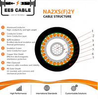 Câble d'alimentation moyenne tension LXHIOE 18/30kV 36kV NA2XS(F)2Y Monoconducteur 25-630mm2 YJLY YJLSY AL XLPE PE Sans armure IEC 60502-2 EESCABLE