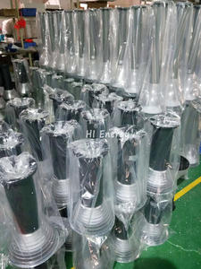 إضاءة حديقة خارجية حديثة من الألومنيوم تعمل بالطاقة الشمسية بتصنيف IP65 مع زاوية إضاءة 360 درجة وارتفاع قابل للتعديل 30/60/80 سم - Product Image 6