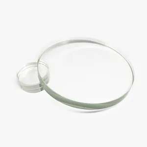 Lente de visão redonda aohong, disco de vidro borosilicate transparente