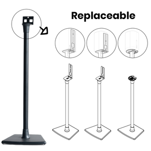 Sàn Loa đứng kim loại màu đen tùy chỉnh tầng nối dài loa núi âm thanh vòm Loa đứng - Product Image 4
