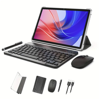 Tablette Android Wifi 10 pouces P30H en gros d'usine, 4 Go de RAM, 128 Go de ROM avec écran tactile, clavier, souris et housse de protection