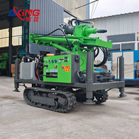 Machine de forage hydraulique pour puits d'eau, pompe à chenilles diesel, moteur central, machine de forage d'eau efficace