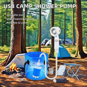 Lightweight PVC Electric Outdoor <strong>Shower</strong> Pump <strong>Portable</strong> USB Rechargeable Camp <strong>Shower</strong> for Car Washing 5000mAh for Travel - Product Image 2