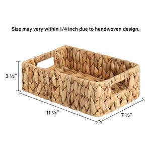 Cesto Pieghevole in Tessuto con Coperchio, Cesto in Paglia Naturale, Accessorio da Bagno, Cesto per Biancheria, Vino, Regali, <span class=keywords><strong>Frutta</strong></span> - Product Image 2