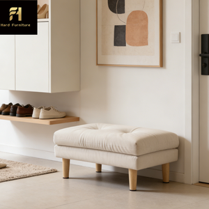 <span class=keywords><strong>Reposapiés</strong></span> Nórdico de Madera para Sofá, Taburete Multifuncional para Sala de Estar, Hotel, Villa, o como Asiento para Cambiar Zapatos - Product Image 1