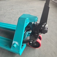 Chariot à palettes hydraulique haute capacité 3 tonnes, équipé d'un logo personnalisé, résistant à l'usure
