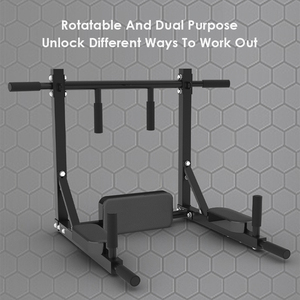 ZHOYA SPORT Barra per Trazioni Multifunzione Portatile da Parete o Porta in Acciaio con Capacità di Carico di 250KG Regolabile - Product Image 3