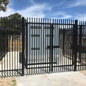 Valla de jardín de estilo australiano negro Valla de puertas de seguridad de acero comercial Postes de acero al carbono Esgrima de piquete América - Product Image 6