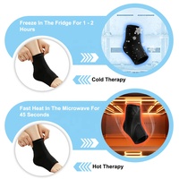 Prix usine – Enveloppe de compression réutilisable pour la cheville et le talon, avec logo personnalisé, pour blessures, en gel solide, pour thérapie par le froid