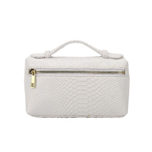 Sacs de maquillage pour femmes en cuir à motif crocodile personnalisé en usine, imperméables, sacs de voyage cosmétiques pour femmes - Product Image 1