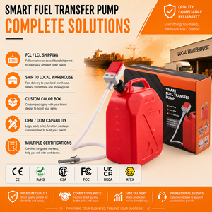 Pompe de transfert de carburant électrique portable OEM en gros, moteur 12V CC, basse pression, 3,2 GPM, avec capteur d'arrêt automatique, 4 réservoirs - Product Image 3