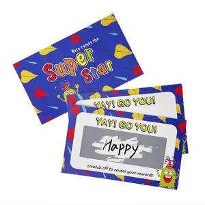 Póster de papel de diseño personalizado, Impresión de tarjetas rasgadas, billetes de lotería - Product Image 1