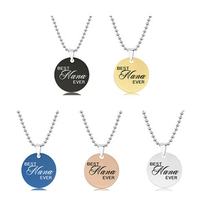 Collar de acero inoxidable <span class=keywords><strong>para</strong></span> el día de la madre, regalo de Navidad <span class=keywords><strong>para</strong></span> el día de la madre - Product Image 5