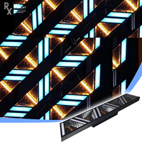 Lampe rétro matricielle RX 5*60W à LED RGB, effet stroboscopique, effet de teinture par fusion, DMX512, contrôlée par la voix, pour bar, KTV, scène